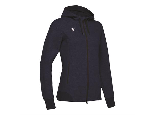 Lyre Full Zip Hooded Jacket W NAV XL Hettejakke i bomullsmiks til dame 