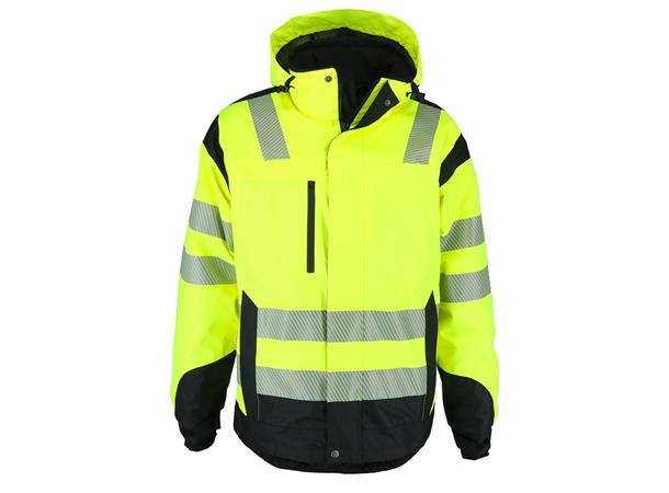 Wolfram Jacket Hi-Vis Safety Yel XL Varm Hi Vis vinterjakke  - Unisex 