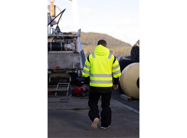 Wolfram Jacket Hi-Vis Safety Yel XL Varm Hi Vis vinterjakke  - Unisex 