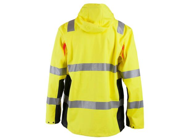 Regnjakke BS Bergset Hivis/Svart XS Klasse 3 
