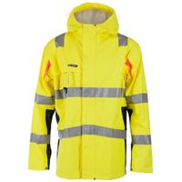 Regnjakke BS Bergset Hivis/Svart XS Klasse 3