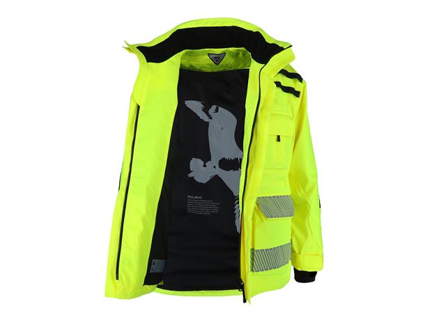 Polarjo eVent Hi-Vis Safety Yel XS Jakke med eVent membran- Unisex 