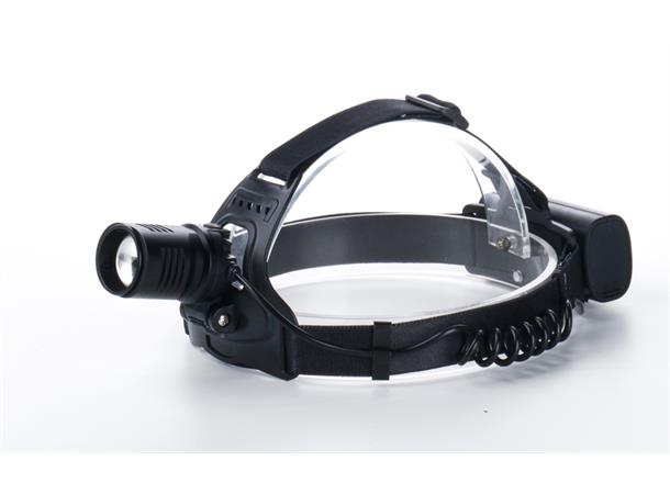 Carla 1000 Hodelykt Oppladbar hodelykt i aluminium 